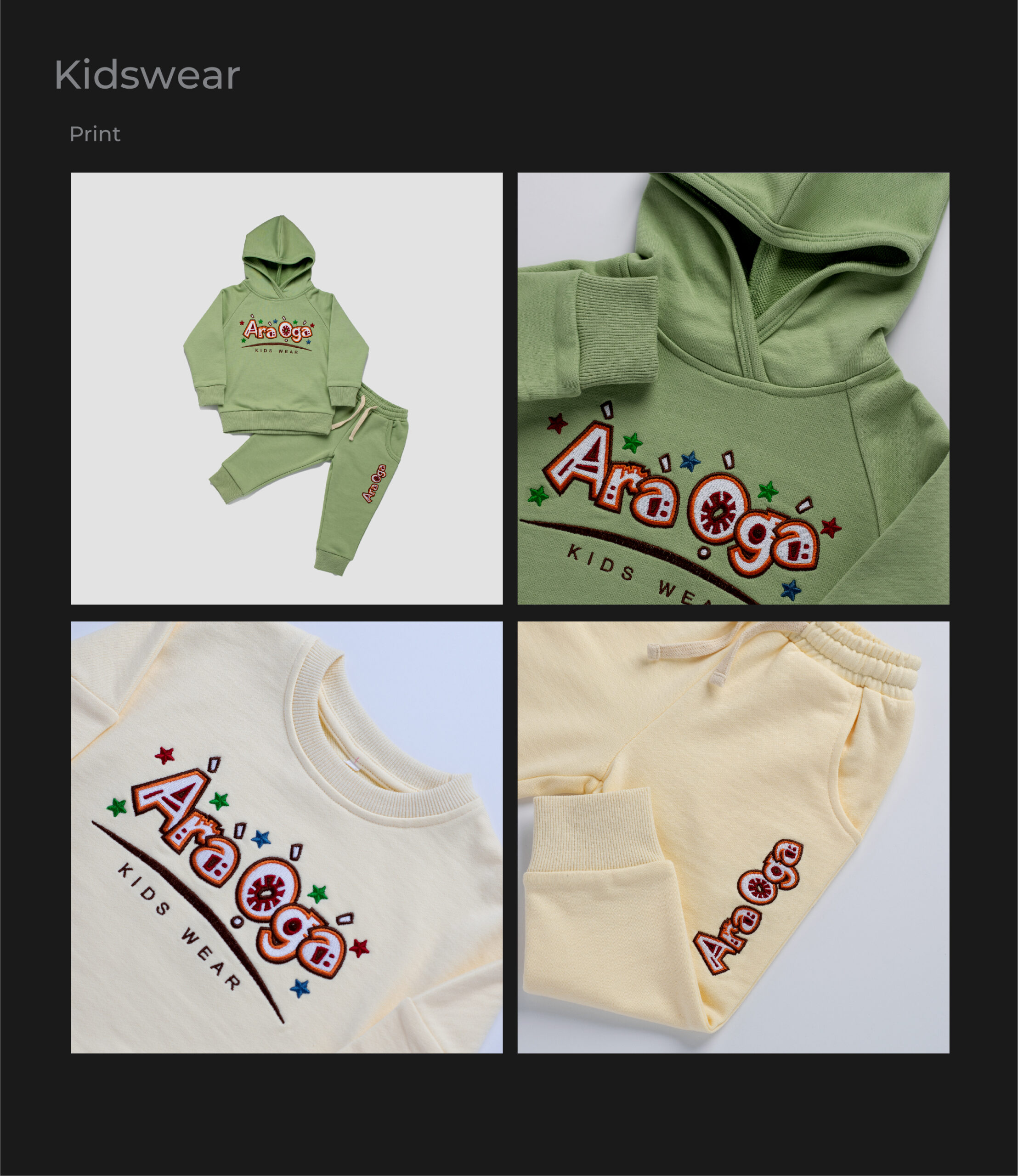 araoga kidswear tshirt design